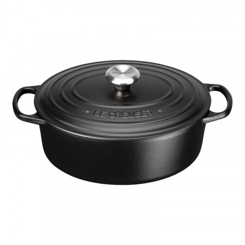 Le Creuset Bräter Signature oval Braden ovale zwart 31 cm / 6,3 L